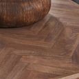 Capri Mango Wood 4 Seater 140cm Dining Table with Brushed Gunmetal Base thumbnail 3
