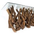 Branchwood Glass Top 6 Seater 180cm Dining Table thumbnail 5