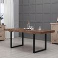 Reclaimed Pine 6-10 Seater 180cm-240cm Extending Dining Table with U Shape Legs thumbnail