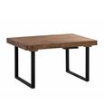 Reclaimed Pine 6-10 Seater 180cm-240cm Extending Dining Table with U Shape Legs thumbnail 2