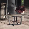 Prestige Italian Extending Dining Table - 160cm-250cm - 6-10 Seater - Urban Velvet and Rich Tobacco