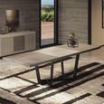 Prestige Italian Extending Dining Table - 200cm-290cm - 8-12 Seater - Urban Velvet and Rich Tobacco