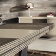 Prestige Italian Extending Dining Table - 160cm-250cm - 6-10 Seater - Urban Velvet and Rich Tobacco