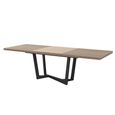 Prestige Italian Extending Dining Table - 200cm-290cm - 8-12 Seater - Urban Velvet and Rich Tobacco