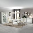 Roma Italian Butterfly Extending Dining Table - 200cm-245cm - 8-10 Seater - Pedestal Base - White