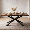 Cube Goa Petite Dining Table - Star Base - Rustic Sheesham - Variation Available