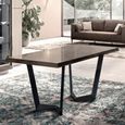 Elite Italian Extending Dining Table - 160cm-260cm - 6-10 Seater - Net Base - Silver Birch
