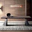 Elite Italian Extending Dining Table - 200cm-300cm - 8-12 Seater - Tent Base - Silver Birch
