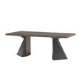 Elite Italian Extending Dining Table - 140cm-240cm - 6-10 Seater - Tent Base - Silver Birch