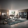 Elite Italian Extending Dining Table - 160cm-260cm - 6-10 Seater - Net Base - Silver Birch