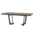 Elite Italian Extending Dining Table - 160cm-260cm - 6-10 Seater - Net Base - Silver Birch