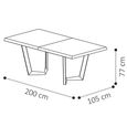 Elite Italian Extending Dining Table - 200cm-300cm - 8-12 Seater - Net Base - Silver Birch