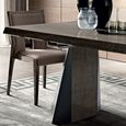 Elite Italian Extending Dining Table - 200cm-300cm - 8-12 Seater - Tent Base - Silver Birch