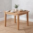 Melbourne Country Oak Dining Table - 90cm - 4 Seater - Square - Rustic
