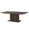 Volare Italian Extending Dining Table - 200cm-245cm - 8-10 Seater - Pedestal - Walnut