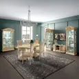 Aida Italian Extending Dining Table - 185cm-230cm - 6-8 Seater - Oval - Ivory