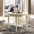 Treviso Italian Extending Dining Table - 102cm-137cm - 4-6 Seater - Round - White Ash