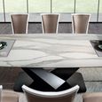 Elite Italian Bianco Antico Ceramic Dining Table with V Base - Sizes Available thumbnail 4