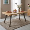 Kodi Natural Mango Wood Sunburst Dining Table - Sizes Available thumbnail