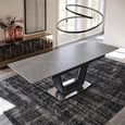 Alpha Black Ceramic 4-6 Seater 140cm-180cm Extending Dining Table thumbnail 2