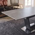Alpha Black Ceramic 4-6 Seater 140cm-180cm Extending Dining Table thumbnail 3
