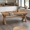 Hopewood Oak 8-10 Seater 200cm-250cm Extending Dining Table with Cross Leg thumbnail