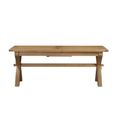 Hopewood Oak 4-8 Seater 150cm-200cm Extending Dining Table with Cross Leg thumbnail 3