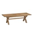 Hopewood Oak 4-8 Seater 150cm-200cm Extending Dining Table with Cross Leg thumbnail 4