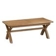 Hopewood Oak 8-10 Seater 200cm-250cm Extending Dining Table with Cross Leg thumbnail 3
