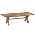 Hopewood Oak 8-10 Seater 200cm-250cm Extending Dining Table with Cross Leg thumbnail 4