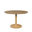 Sindhu Natural Mango Wood 4 Seater 115cm Round Tulip Dining Table thumbnail 3