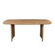 Sindhu Natural Mango Wood 6 Seater 180cm Curved Dining Table thumbnail 2