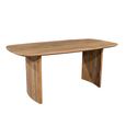 Sindhu Natural Mango Wood 6 Seater 180cm Curved Dining Table thumbnail 3