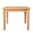 Melbourne Natural Oak 4 Seater 90cm Square Dining Table thumbnail 2