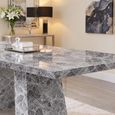 Milan Grey Marble Dining Table - Sizes Available thumbnail 3