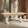 Windsor White Painted 6-8 Seater 160cm-200cm Extending Dining Table thumbnail 2