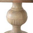 Ciren Natural Mango Wood 4 Seater 120cm Round Pedestal Base Dining Table thumbnail 3