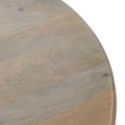 Ciren Natural Mango Wood 4 Seater 120cm Round Pedestal Base Dining Table thumbnail 5