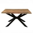 Raipur Live Edge Mango Wood Dining Table with Spider Legs - Sizes Available thumbnail 2