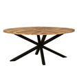 Sunburst Mango Wood Dining Table with Spider Legs - Sizes Available thumbnail 2