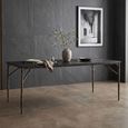 Avenue Black and Bronze 8 Seater 200cm Dining Table