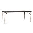 Avenue Black and Bronze 8 Seater 200cm Dining Table thumbnail 2