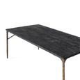 Avenue Black and Bronze 8 Seater 200cm Dining Table thumbnail 3