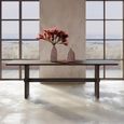 Abigail Ahern Batten Dining Table - 220cm - 8 Seater - Zebrano Veneer