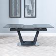 Alpha Extending Dining Table - 4-6 Seater - 140cm-180cm - Black Ceramic