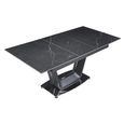 Alpha Extending Dining Table - 4-6 Seater - 140cm-180cm - Black Ceramic