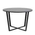 Amble Round Dining Table - 4 Seater - 110cm - Black Marble Effect