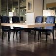 Athena Dining Table - 8 Seater - Square - Marble with Steel Pedestal Base - Variation Available