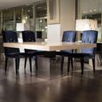 Athena Dining Table - 8 Seater - Square - Marble with Steel Pedestal Base - Variation Available