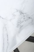 Avesta Dining Table - 4 Seater - 100cm - Round - White Marble Effect
